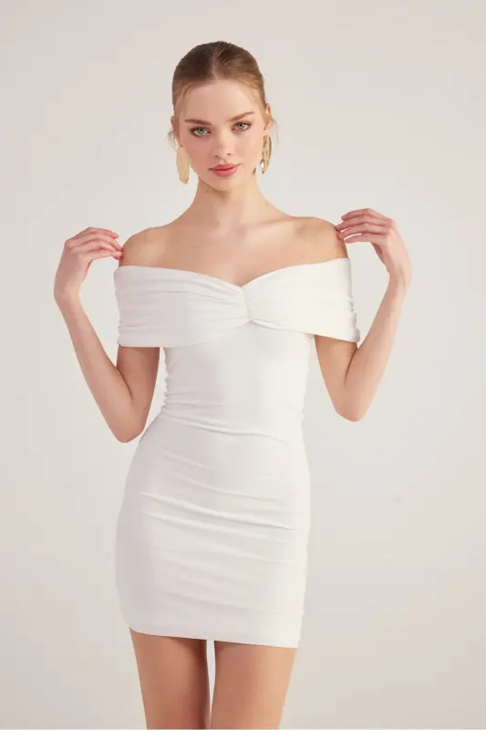 Madonna Yaka Mini Muse Dress White-White - 4