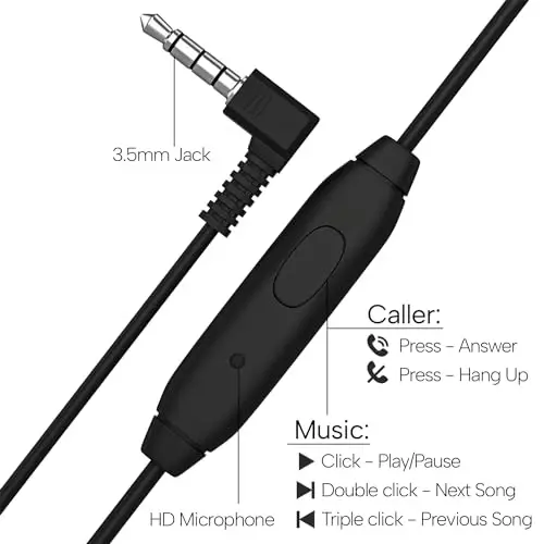 Maeline 20 Pack Mikrofonli Qora Ommaviy Eshitish Vositalari, Quloq Ustidagi Stereo Eshitish Vositalari Sozlanishi Bant va Bolalar Sinf Xonasi Onlayn Ta'lim, Kutubxona, Maktab, Sayohat uchun Faux Charm Yostiqlar - 3,5 mm Ulagich - 3