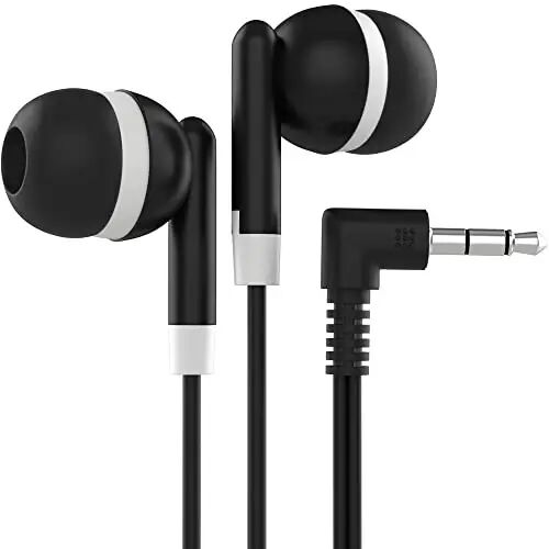 Maeline Bulk Earbuds with 3.5 mm Headphone Plug - 20 Pack Wholesale Bundle - Multi Color - MAELINE