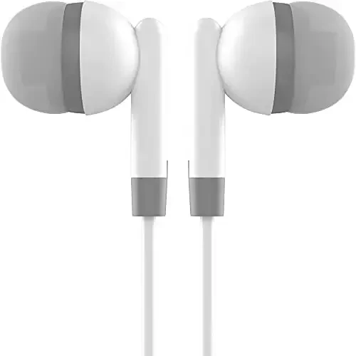 Maeline 3,5 mm разъемли Maeline Bulk Earbuds наушниклари - 10 дона - Оқ - 4