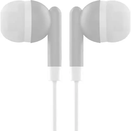 Maeline Bulk 3.5 mm Headphone Ulagi bilan naushniklar - 20 dona - Kulrang - 5