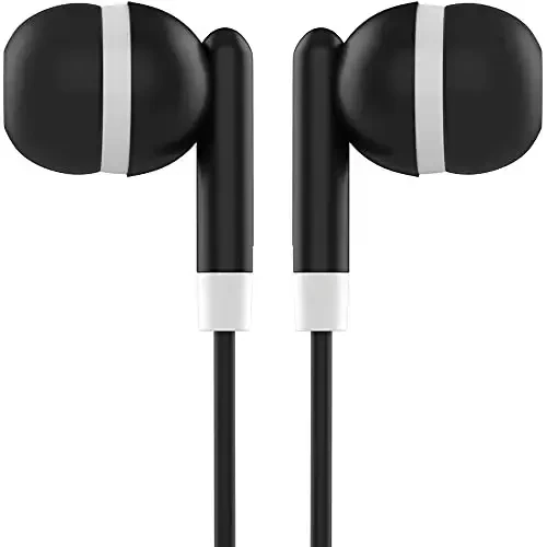 Maeline Bulk Earbuds 3.5 mm Headphone Plug bilan - 200 dona - Kulrang - 4