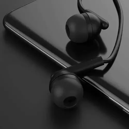 Maeline Bulk Earbuds with 3.5 mm Headphone Plug - 10 Pack Wholesale Bundle - Jet Black - 6