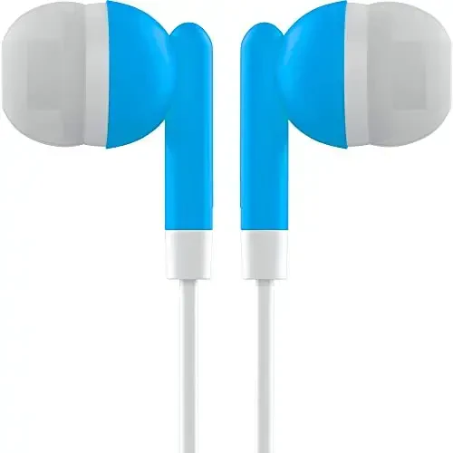 Maeline Bulk Earbuds with 3.5 mm Headphone Plug - 100 Pack - Blue - MAELINE (1)