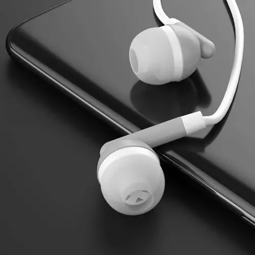 Maeline Bulk Earbuds with 3.5 mm Headphone Plug - 20 Pack - Gray - 6