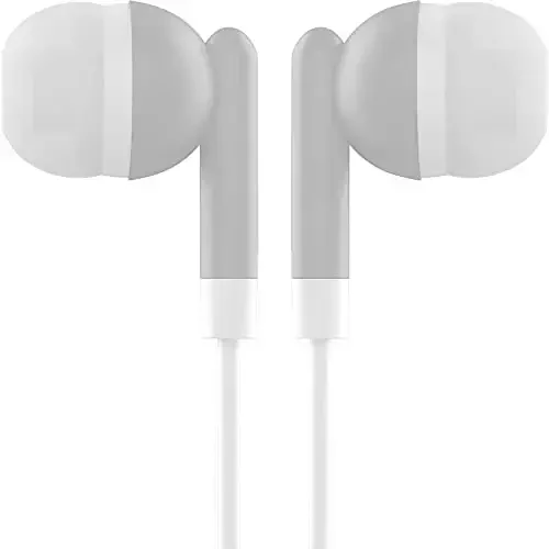 Maeline Bulk Earbuds with 3.5 mm Headphone Plug - 40 Pack - Gray - 4