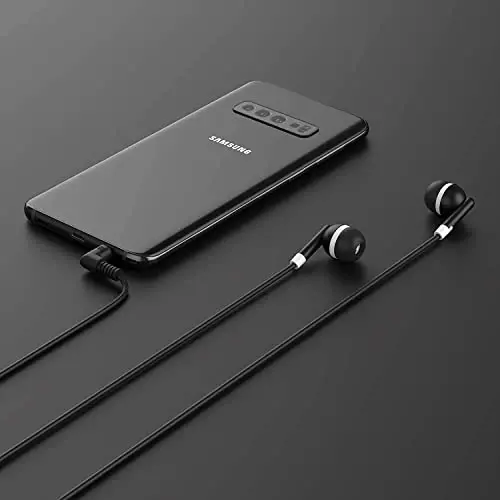 Maeline Bulk Earbuds with 3.5 mm Headphone Plug - 40 Pack Wholesale Bundle - Multi Color - 7