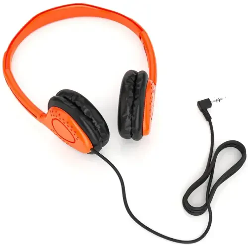 Maeline Kids Eshitish vositasi Maktab sinfi K-12, Kutubxona, Muzey, Sayohat, Sozlanishi mumkin bo'lgan tasmali va sun'iy charm yostiqli quloq stereo гарнитура - 3,5 mm vilkasi - 200 dona - Multiranglar - 5