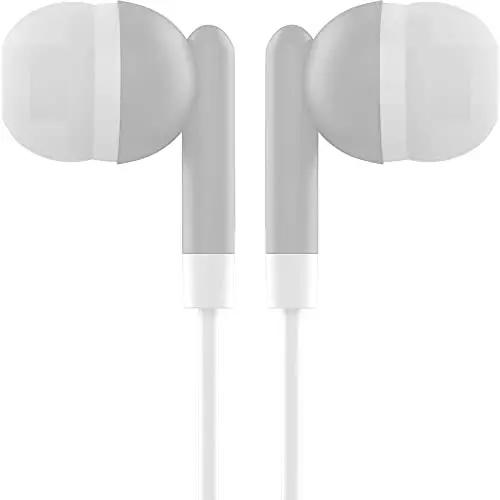 Maeline Bulk Earbuds with 3.5 mm Headphone Plug - 50 Pack - Gray - 4