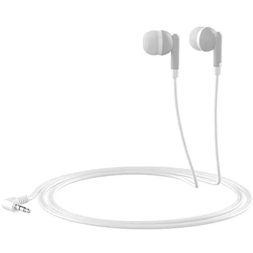 Maeline Bulk Earbuds with 3.5 mm Headphone Plug - 50 Pack - Gray - 2