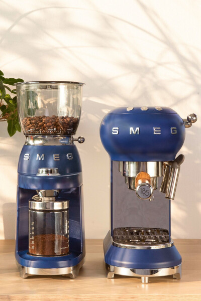 Maestro Coffee Set with 1895 Blue Espresso Machine & Grinder. - 1