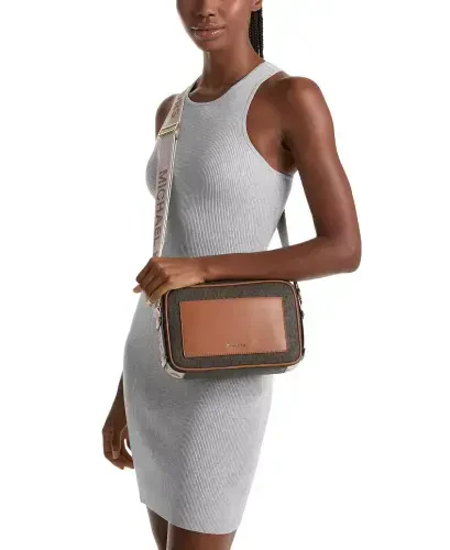 Michael Kors Maeve East West Pocket Crossbody Bag-Brown - Modazone (1)
