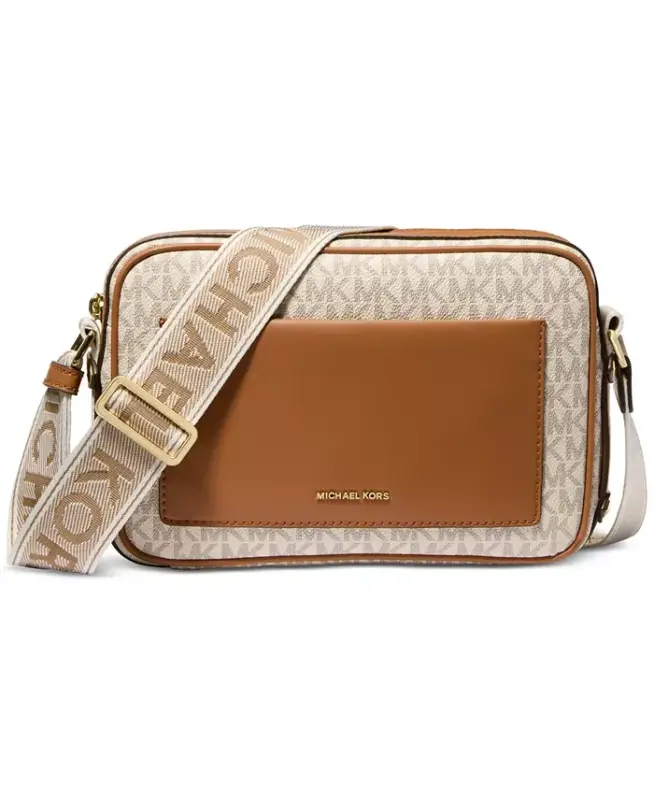 Maeve East West Pocket Crossbody-Vanilla/acorn - MICHAEL KORS