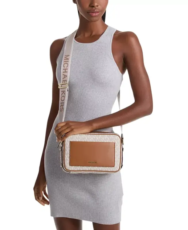Maeve East West Pocket Crossbody-Vanilla/acorn - 2