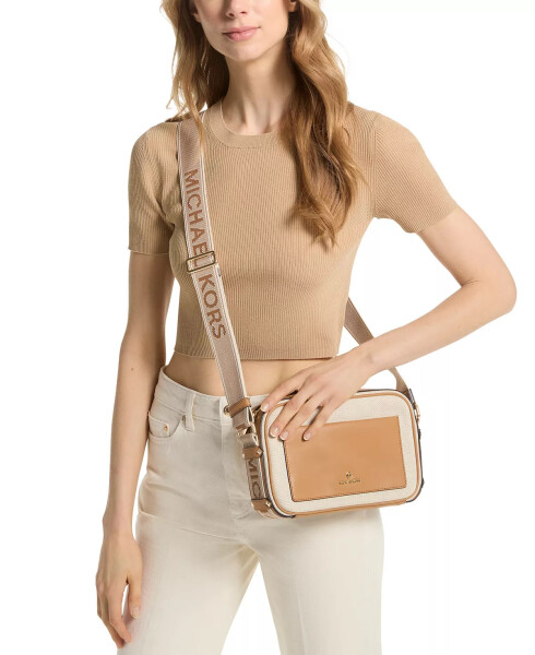 Maeve Large East West Pocket Crossbody Pale Peanut - 8