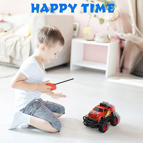 Mafbeanl Remote Control Car for Boys 4-7, 1:43 Scale Mini RC Car for Kids 3-5, Car Toys Truck Xmas Birthday Gifts for Toddlers 3 4 5 6 7 Year Old Boys (Red) - 6