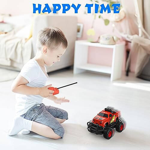 Mafbeanl Remote Control Car for Boys 4-7, 1:43 Scale Mini RC Car for Kids 3-5, Car Toys Truck Xmas Birthday Gifts for Toddlers 3 4 5 6 7 Year Old Boys (Red) - 6