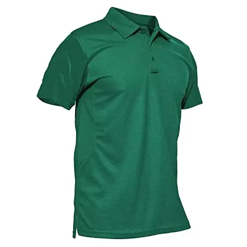 MAGCOMSEN erkaklar polo ko'ylagi tez quriydigan ishlash qisqa yengli taktik ko'ylaklar Pique Jersey golf ko'ylagi 