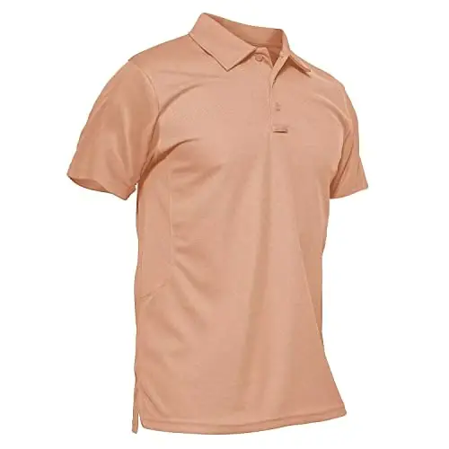 MAGCOMSEN erkaklar polo ko'ylagi tez quriydigan ishlash qisqa yengli taktik ko'ylaklar Pique Jersey Golf ko'ylagi - 1