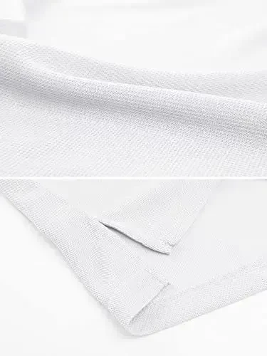 MAGCOMSEN erkaklar polo ko'ylagi tez quriydigan ishlash qisqa yengli taktik ko'ylaklar Pique Jersey golf ko'ylagi - 4