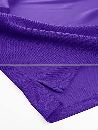 MAGCOMSEN Erkaklar Polo Ko'ylagi Tez Quriydigan Ishlash Qisqa Yengli Taktik Ko'ylaklar Pique Jersi Golf Ko'ylagi - 4