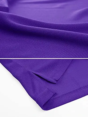MAGCOMSEN Erkaklar Polo Ko'ylagi Tez Quriydigan Ishlash Qisqa Yengli Taktik Ko'ylaklar Pique Jersi Golf Ko'ylagi - 4