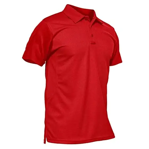 MAGCOMSEN Erkaklar polo ko'ylagi Tez quriydigan Performance Qisqa qisma Taktik ko'ylaklar Pique Jersey Golf ko'ylagi - 1