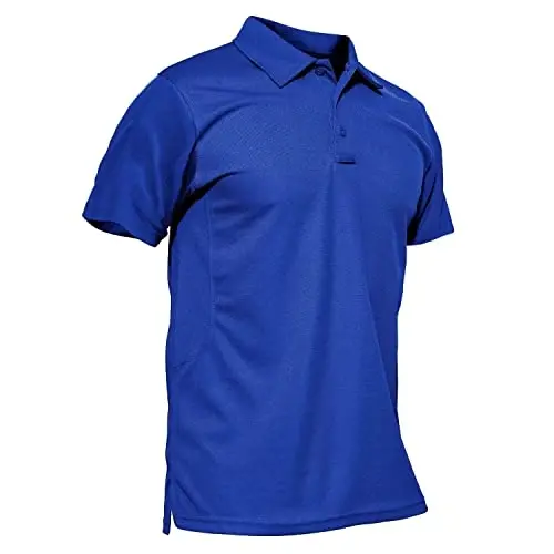 MAGCOMSEN erkaklar polo ko'ylagi Tez quriydigan Performance qisqa yengli taktik ko'ylaklar Pique Jersey Golf ko'ylagi - 1