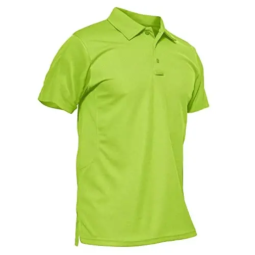 MAGCOMSEN erkaklar polo ko'ylagi Tez quriydigan Performance qisqa yengli taktik ko'ylaklar Pique Jersey Golf ko'ylagi - 1