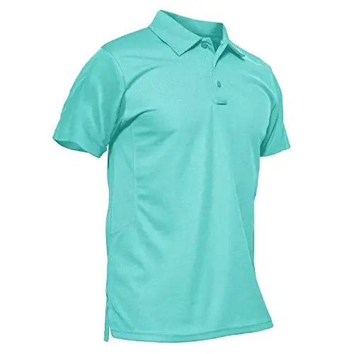 MAGCOMSEN erkaklar polo ko'ylagi tez quriydigan, qisqa yengli taktik ko'ylaklar Pike Jersey golf ko'ylagi - 1