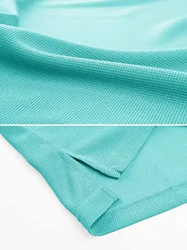 MAGCOMSEN erkaklar polo ko'ylagi tez quriydigan, qisqa yengli taktik ko'ylaklar Pike Jersey golf ko'ylagi - 4