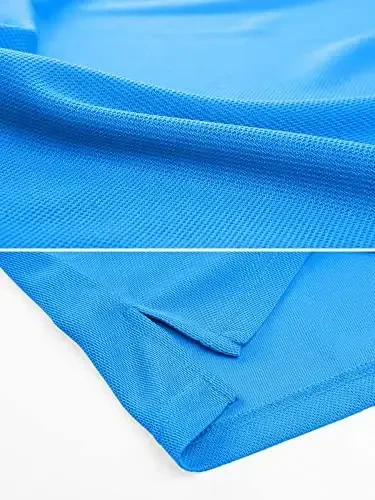 MAGCOMSEN Erkaklar Polo Ko'ylak Tez Quriydigan Ishlash Qisqa Qisma Taktik Ko'ylaklar Pike Jersey Golf Ko'ylak - 4