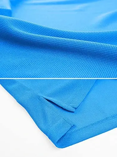 MAGCOMSEN Erkaklar Polo Ko'ylak Tez Quriydigan Ishlash Qisqa Qisma Taktik Ko'ylaklar Pike Jersey Golf Ko'ylak - 4