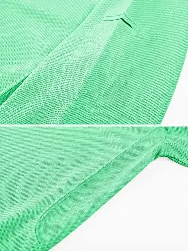 MAGCOMSEN Erkaklar Polosi Tez Quriydigan Ishlash Qisqa Yengli Taktik Ko'ylaklar Pique Jersey Golf Ko'ylak - 3