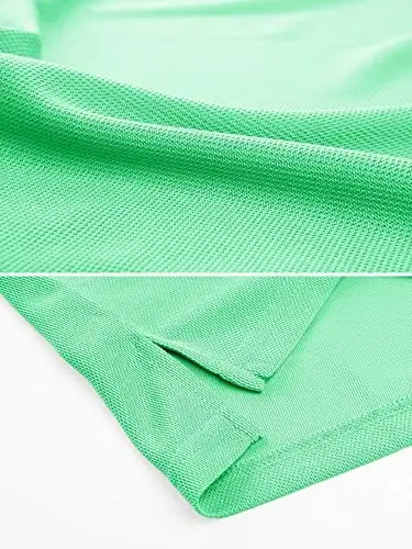 MAGCOMSEN Erkaklar Polosi Tez Quriydigan Ishlash Qisqa Yengli Taktik Ko'ylaklar Pique Jersey Golf Ko'ylak - 4