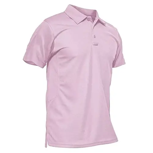 MAGCOMSEN erkaklar polosi tez quriydigan, qisqa yengli taktik ko'ylaklar Pique Jersey golf ko'ylagi - 1