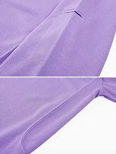 MAGCOMSEN erkaklar polosi tez quriydigan, qisqa yengli taktik ko'ylaklar Pique Jersey Golf ko'ylak - 3