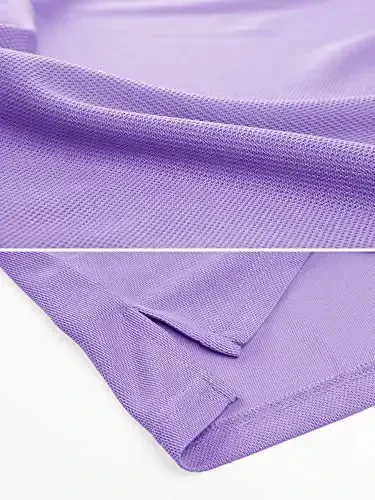 MAGCOMSEN erkaklar polosi tez quriydigan, qisqa yengli taktik ko'ylaklar Pique Jersey Golf ko'ylak - 4