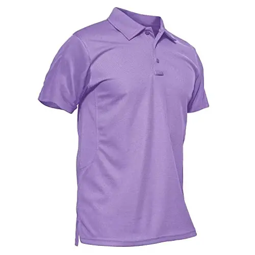MAGCOMSEN erkaklar polosi tez quriydigan, qisqa yengli taktik ko'ylaklar Pique Jersey Golf ko'ylak - MAGCOMSEN