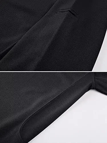 MAGCOMSEN Men's Polo Shirt Quick Dry Performance Short Sleeve Tactical Shirts Pique Jersey Golf Shirt - 3