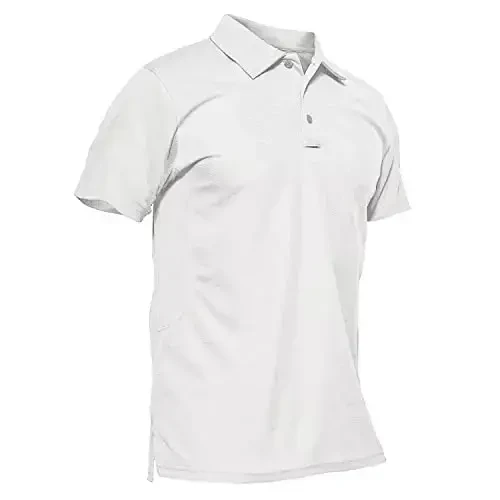 MAGCOMSEN Men's Polo Shirt Quick Dry Performance Short Sleeve Tactical Shirts Pique Jersey Golf Shirt 