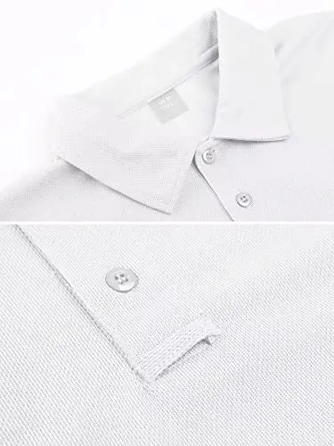 MAGCOMSEN Men's Polo Shirt Quick Dry Performance Short Sleeve Tactical Shirts Pique Jersey Golf Shirt - MAGCOMSEN (1)