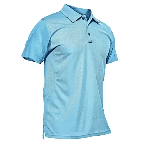 MAGCOMSEN Men's Polo Shirt Quick Dry Performance Short Sleeve Tactical Shirts Pique Jersey Golf Shirt - 1