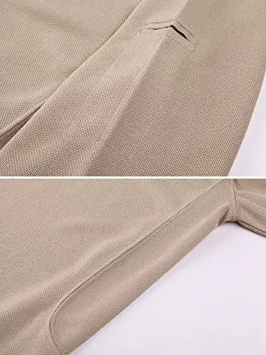 MAGCOMSEN Men's Polo Shirt Quick Dry Performance Short Sleeve Tactical Shirts Pique Jersey Golf Shirt - 3