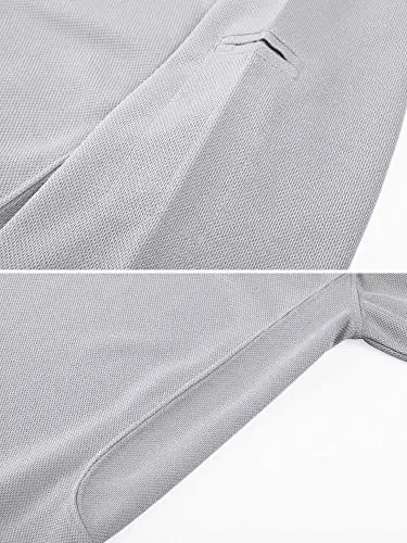 MAGCOMSEN Men's Polo Shirt Quick Dry Performance Short Sleeve Tactical Shirts Pique Jersey Golf Shirt - 3