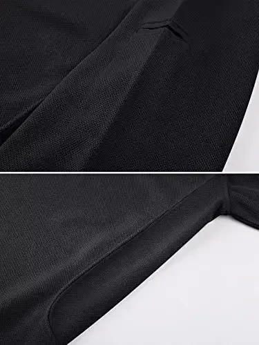 MAGCOMSEN Men's Polo Shirt Quick Dry Performance Short Sleeve Tactical Shirts Pique Jersey Golf Shirt - 3