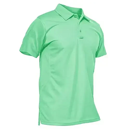 MAGCOMSEN Men's Polo Shirt Quick Dry Performance Short Sleeve Tactical Shirts Pique Jersey Golf Shirt - MAGCOMSEN