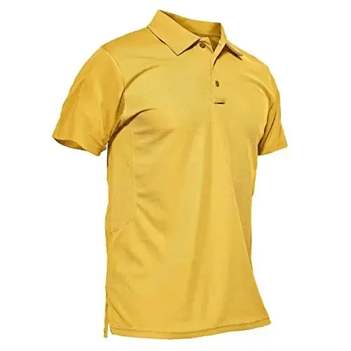 MAGCOMSEN Men's Polo Shirt Quick Dry Performance Short Sleeve Tactical Shirts Pique Jersey Golf Shirt - MAGCOMSEN