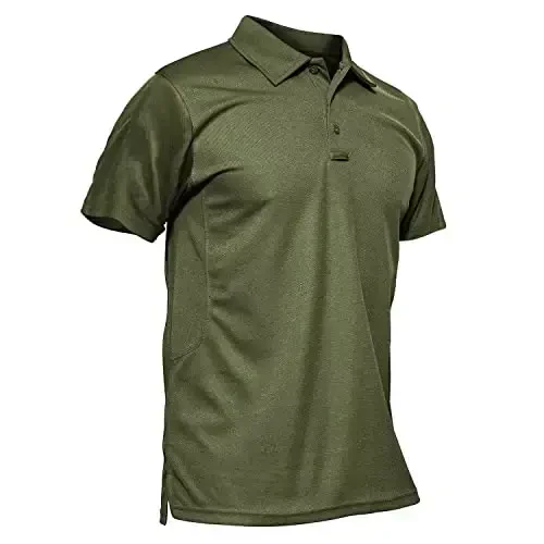 MAGCOMSEN Men's Polo Shirt Quick Dry Performance Short Sleeve Tactical Shirts Pique Jersey Golf Shirt - MAGCOMSEN
