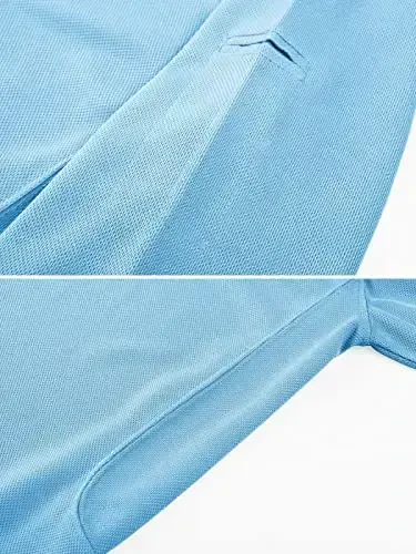 MAGCOMSEN Men's Polo Shirt Quick Dry Performance Short Sleeve Tactical Shirts Pique Jersey Golf Shirt - 3